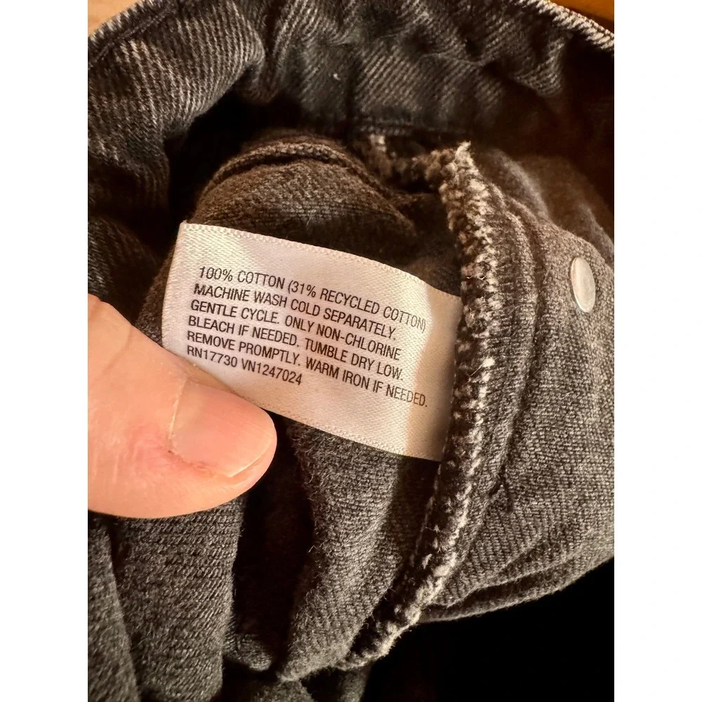 Vintage Future Collective Black Denim Mini Skort Women's Size 2‎